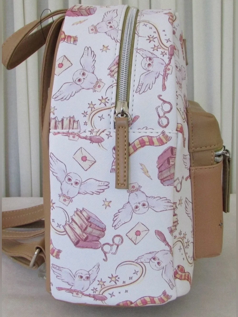 Warner Bros. Harry Potter White & Tan Owl Kids Mini Backpack
